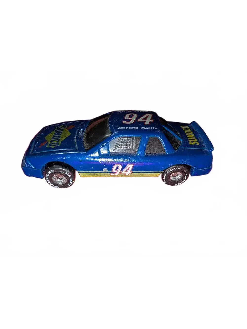Vintage 1989 Racing Champions Blue Sunoco #94 Sterling Marlin Diecast Car